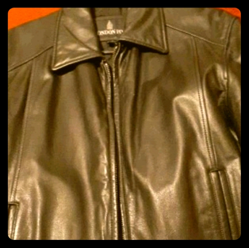 London fog leather jacket